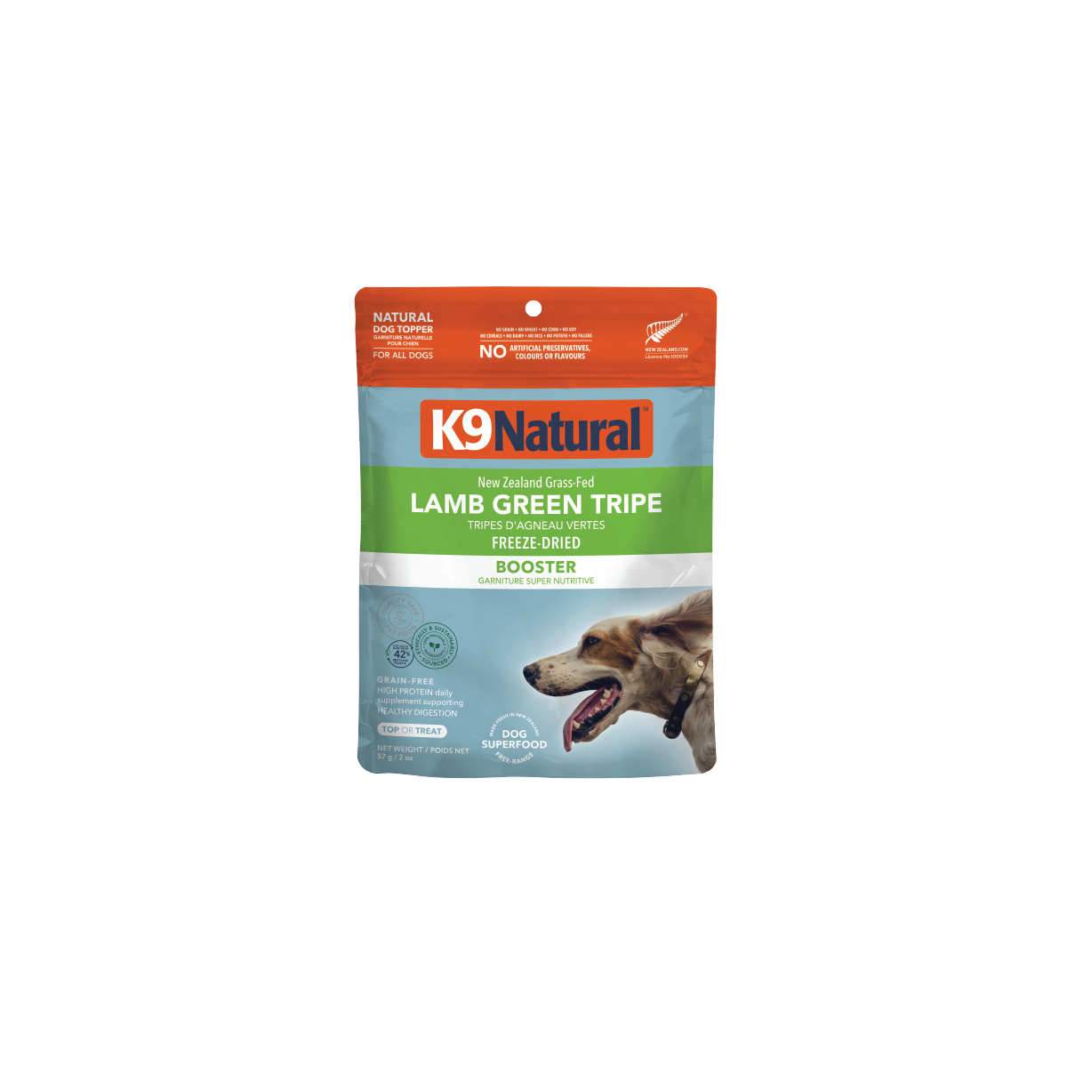 K9 Natural フリーズドライ ラム・グリーントライプ
