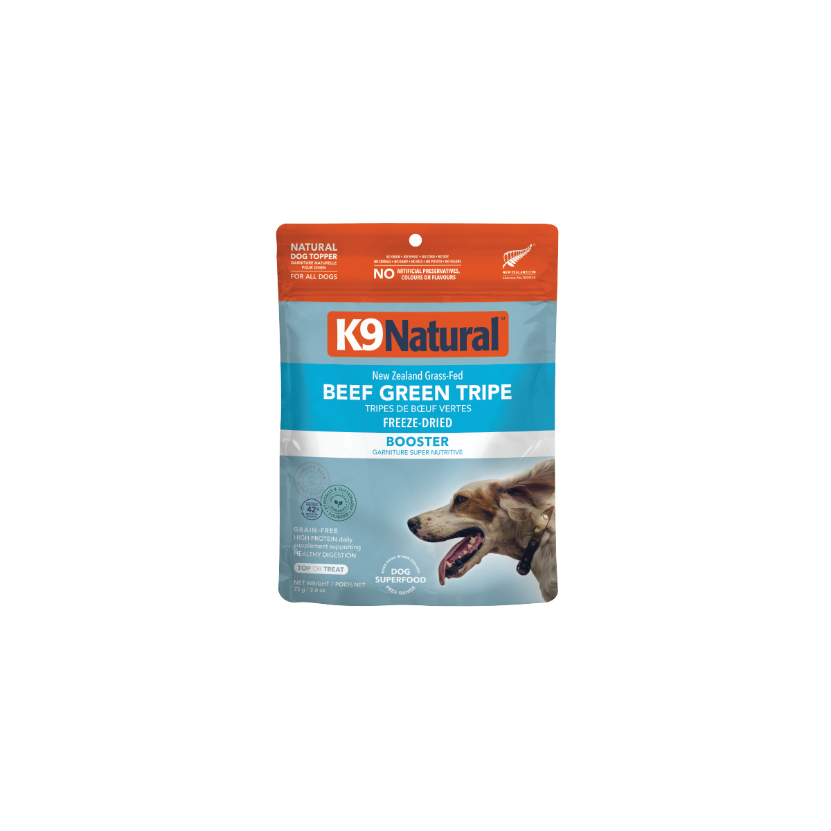K9 Natural フリーズドライ ビーフ・グリーントライプ