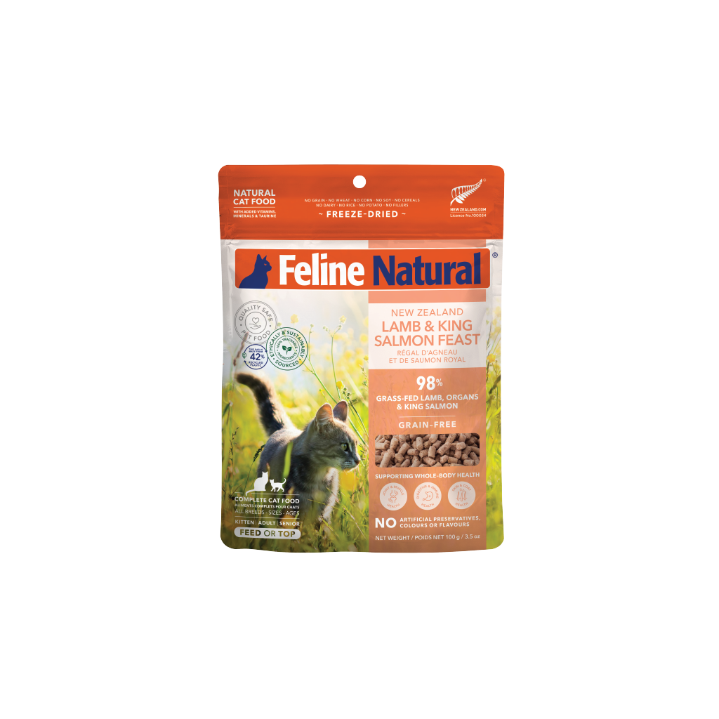 Feline Natural フリーズドライ ラム＆キングサーモン・フィースト
