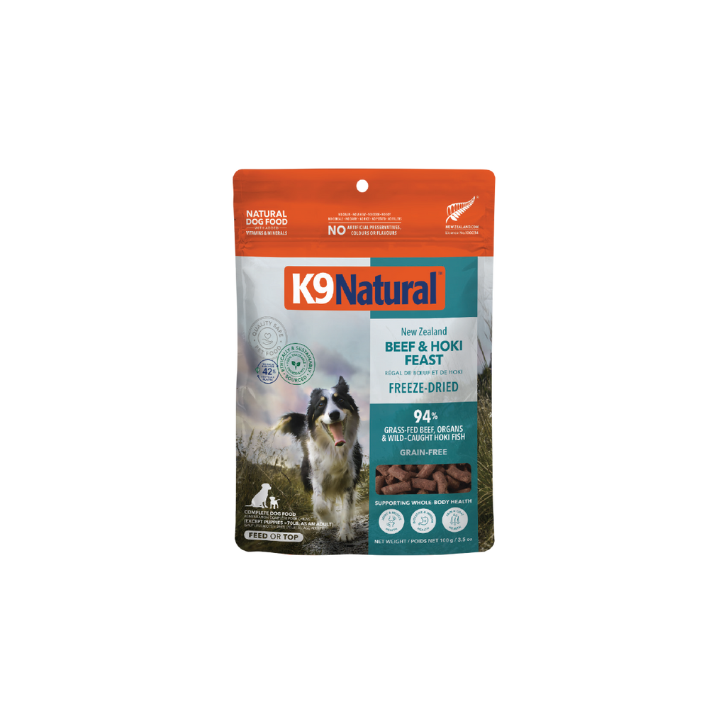 K9 Natural フリーズドライビーフ＆ホキ・フィースト
