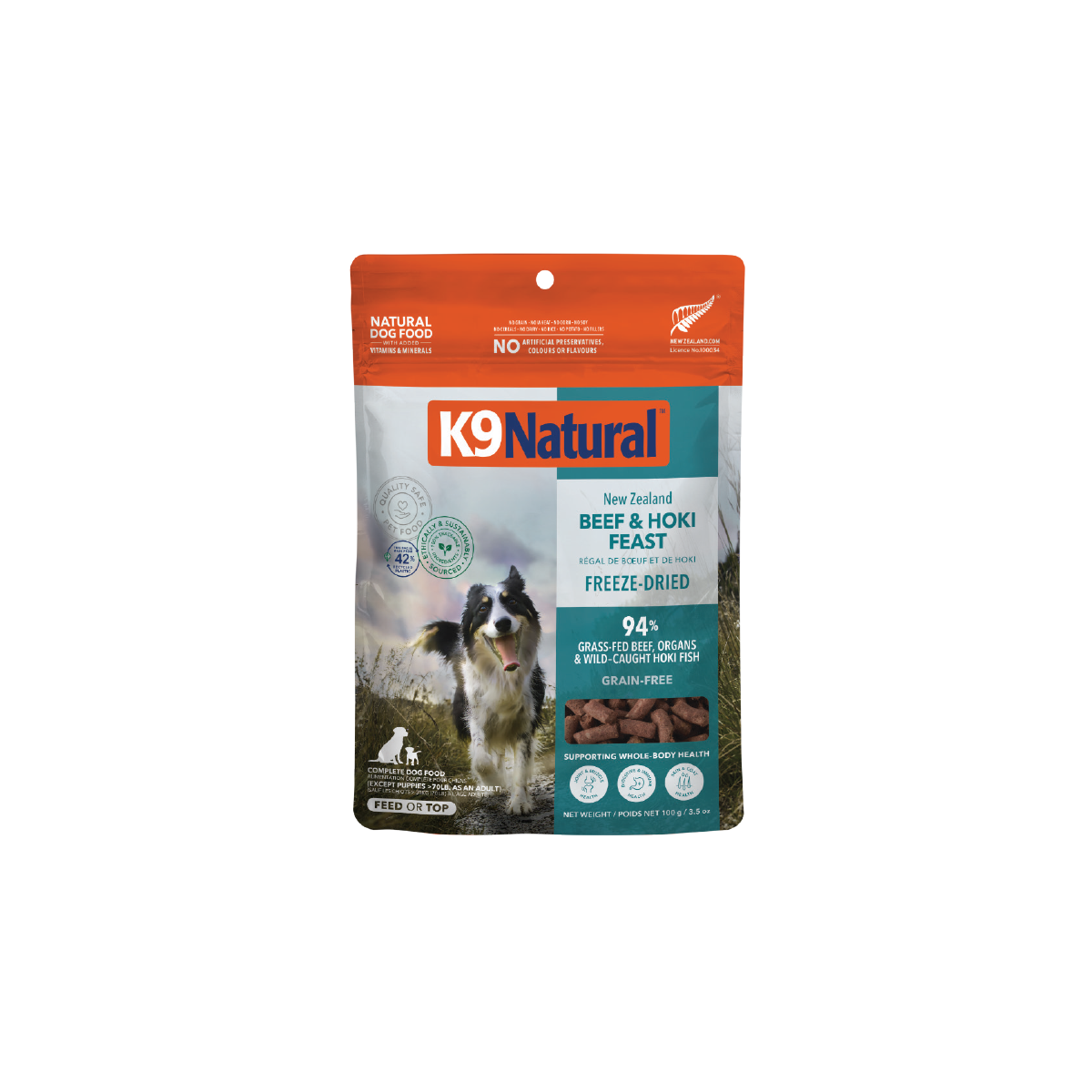 K9 Natural フリーズドライビーフ＆ホキ・フィースト