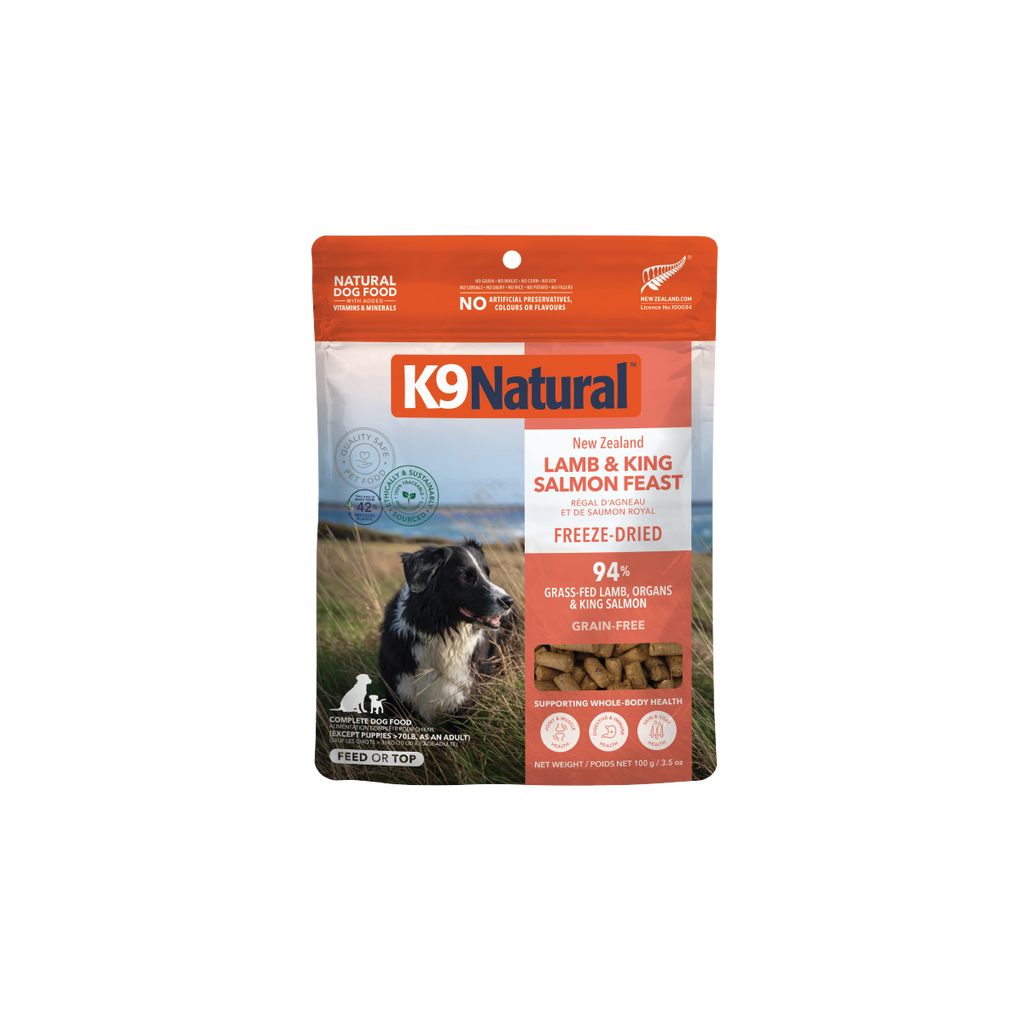 K9 Natural フリーズドライ ラム&キングサーモン・フィースト – K9 K9 Natural フリーズドライ ラム&キングサーモン・フィースト – K9