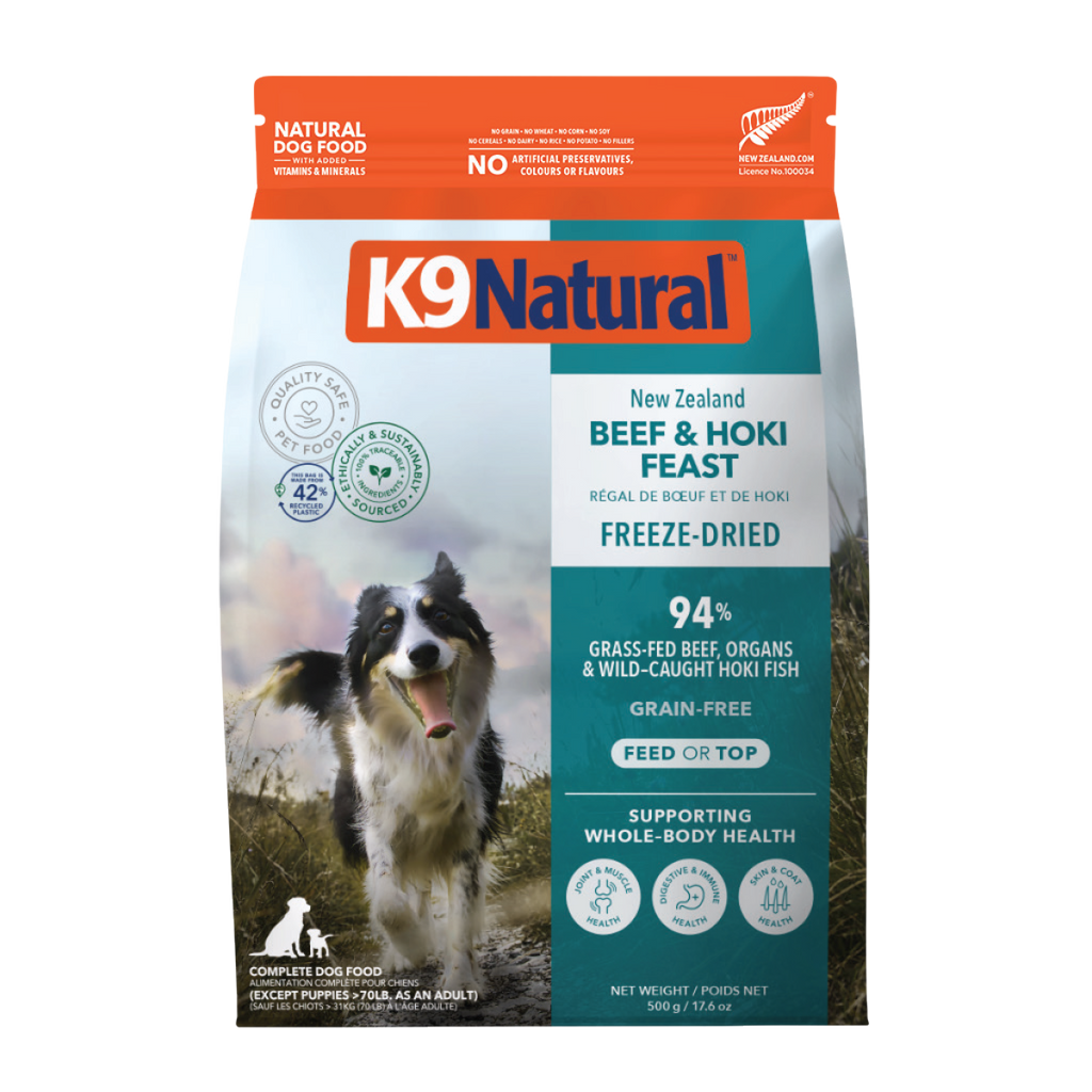 K9 Natural フリーズドライビーフ＆ホキ・フィースト