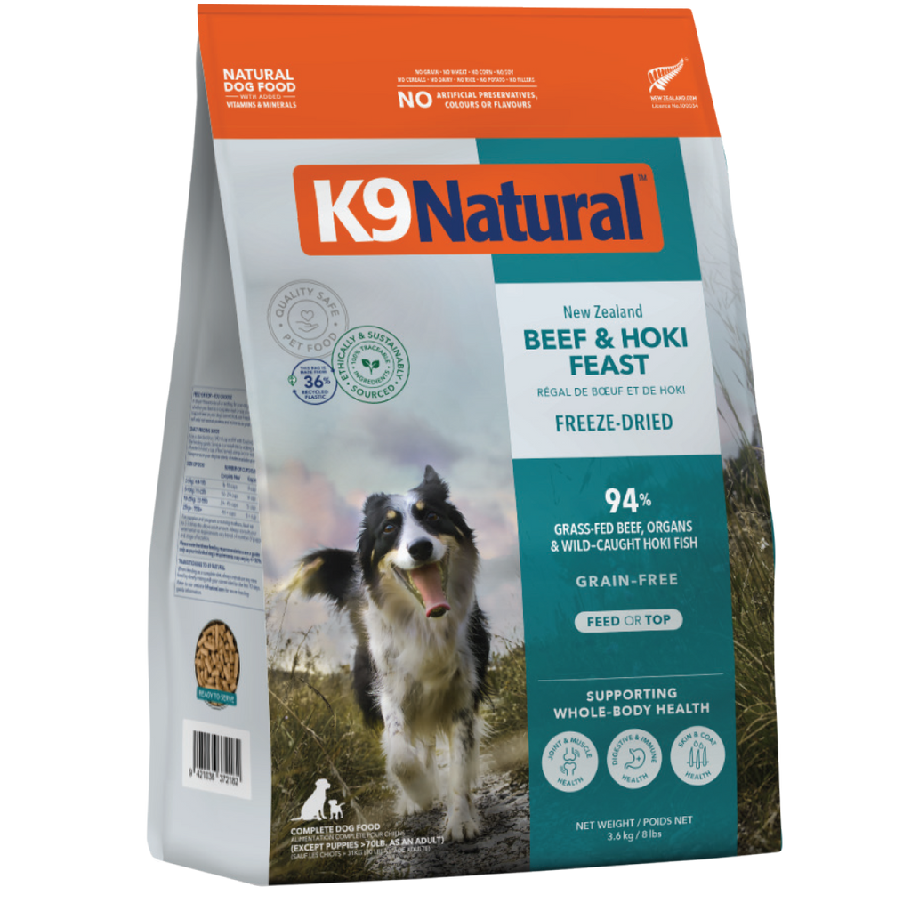 K9 Natural フリーズドライビーフ＆ホキ・フィースト