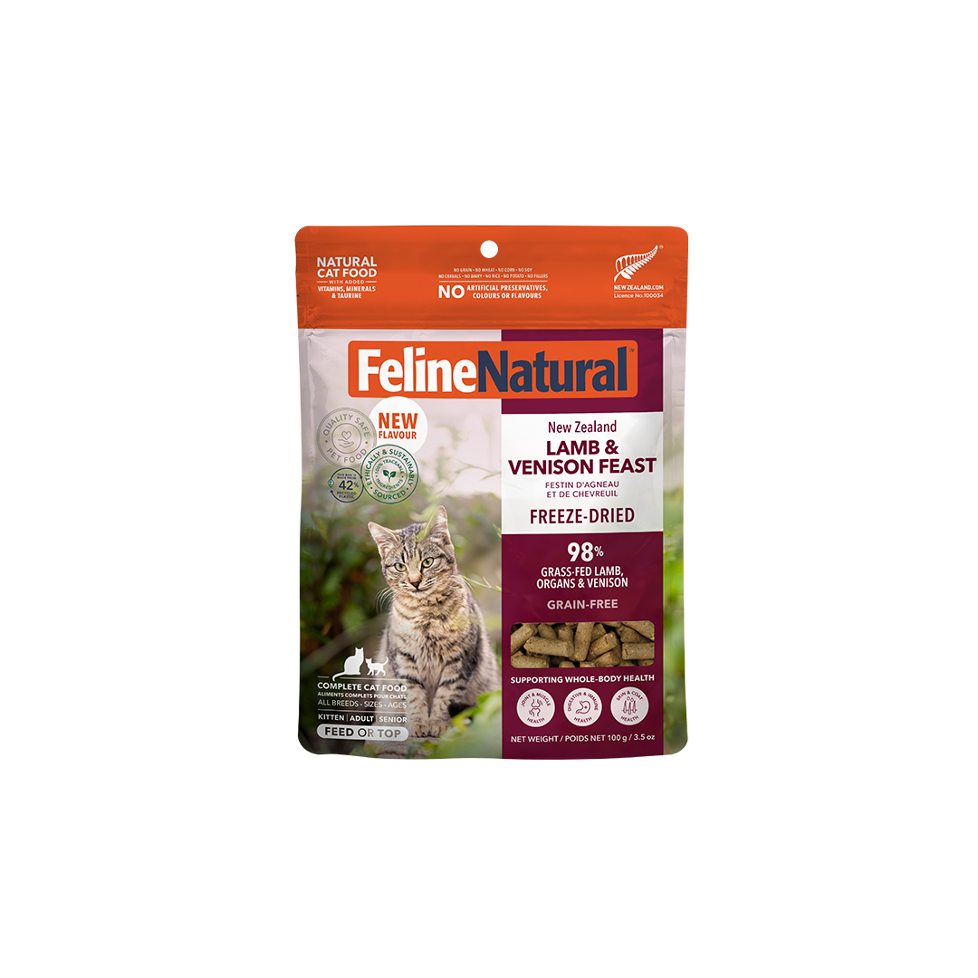 Feline Natural フリーズドライ ラム＆ベニソン・フィースト