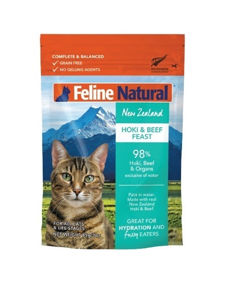 Feline Natural パウチ ホキ＆ビーフ
