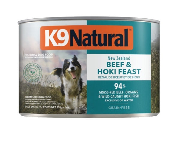 K9Natural プレミアム缶 ビーフ＆ホキ
